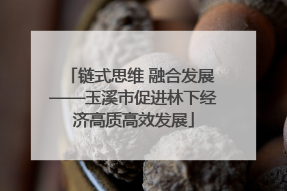 链式思维 融合发展——玉溪市促进林下经济高质高效发展
