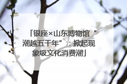 银座×山东博物馆“潮越五千年”：掀起现象级文化消费潮
