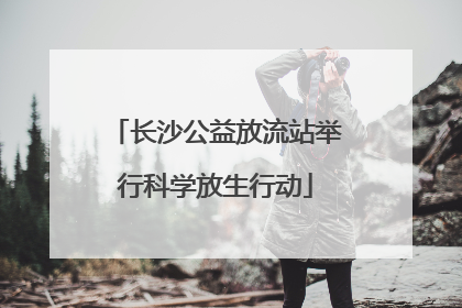 长沙公益放流站举行科学放生行动