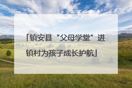 镇安县“父母学堂”进镇村为孩子成长护航
