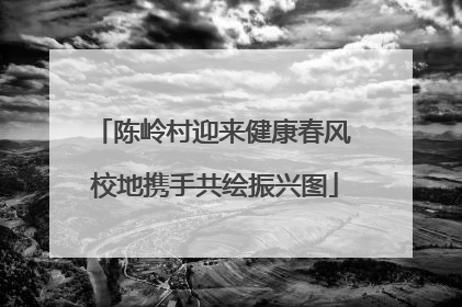 陈岭村迎来健康春风 校地携手共绘振兴图