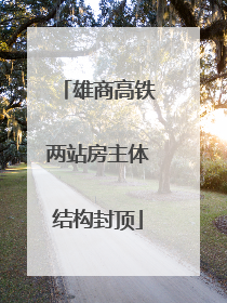 雄商高铁两站房主体结构封顶