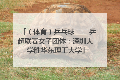 （体育）乒乓球——乒超联赛女子团体：深圳大学胜华东理工大学