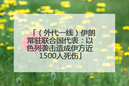 （外代一线）伊朗常驻联合国代表：以色列袭击造成伊方近1500人死伤