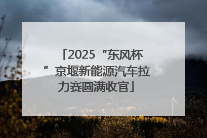 2025“东风杯”京堰新能源汽车拉力赛圆满收官
