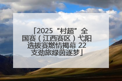 2025“村超”全国赛（江西赛区）弋阳选拔赛燃情揭幕 22支劲旅绿茵逐梦