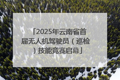 2025年云南省首届无人机驾驶员（巡检）技能竞赛启幕