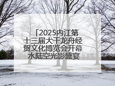 2025内江第十三届大千龙舟经贸文化博览会开幕 水陆空光影盛宴点亮甜城湖