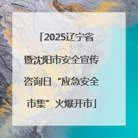 2025辽宁省暨沈阳市安全宣传咨询日“应急安全市集”火爆开市