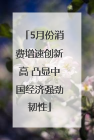 5月份消费增速创新高 凸显中国经济强劲韧性