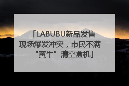 LABUBU新品发售现场爆发冲突，市民不满“黄牛”清空盒机