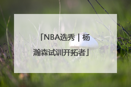 NBA选秀｜杨瀚森试训开拓者